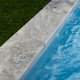 Margelle de piscine 61x33x5cm travertin gris 1er choix bord droit 