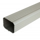 Dauphin aluminium 60 x 80 mm rectangulaire épaisseur 1,5 mm - coloris et longueur au choix Creme