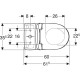 Pack WC au sol Renova compact avec abattant - GEBERIT - 501.859.00.1 