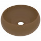 Lavabo rond de luxe 40x15 cm céramique - Couleur au choix Crème-mat