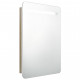 Armoire de salle de bain à miroir led 60x11x80 cm - Couleur au choix Chêne-blanc