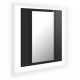  Armoire salle de bain à miroir LED 40x12x45 cm Acrylique - Couleur au choix Noir brillant