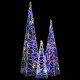 Jeu de cônes lumineux à led acrylique 30/45/60 cm - Couleur de l'éclairage au choix Multicolore