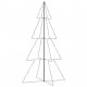 Arbre de noël cône 360 led d'intérieur/d'extérieur 143x250 cm - Couleur de l'éclairage au choix Multicolore