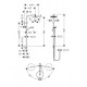 Hansgrohe colonne de douche showerpipe myselect s sans robinetterie pour baignoire 