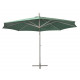 Vidaxl parasol 350 cm poteau en aluminium vert 