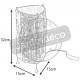 Lampe en coco 