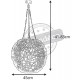 Lampe boule rotin 