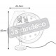 Lampe bois et metal poule 