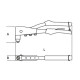 Pince à riveter 265 mm avec 4 têtes interchangeables 546-265-1 irimo 