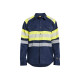 Chemise multinormes Marine/Jaune-Fluo 32291517 - Taille au choix 