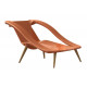 Fauteuil bain de soleil 2 en 1 - Couleur au choix Orange