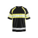 T-shirt haute-visibilité anti-UV 33371051 - Couleur et taille au choix Noir-jaune fluo