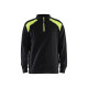 Sweat col camionneur 33531158 - Couleur et taille au choix Noir-Jaune fluo