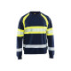Sweat haute-visibilité 33591158 - Couleur et taille au choix Marine-Jaune fluo