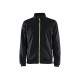 Sweat zippé 33622526 - Couleur au choix Noir-Jaune fluo