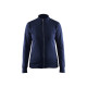 Sweat-shirt zippé coton femme 3372115 - Couleur et taille au choix Marine