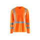 T-shirt à manches longues col V haute-visibilité anti-UV 33831011 - Couleur et taille au choix Orange fluo