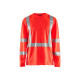 T-shirt à manches longues col V haute-visibilité anti-UV 33831011 - Couleur et taille au choix Rouge fluo