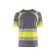 T-shirt haute visibilité 34211030 - Couleur et taille au choix Gris-moyen-Jaune-Fluo