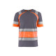 T-shirt haute visibilité 34211030 - Couleur et taille au choix Gris-moyen-Orange-Fluo