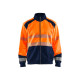 Sweat shirt zippé haute visibilité blaklader classe 2 - Coloris et taille au choix Orange-marine
