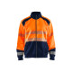 Sweat zippé haute-visibilité 35582528 - Couleur et taille au choix Orange fluo-marine