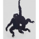 Ombre murale silhouette articulée singe 