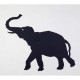 Ombre murale silhouette articulée eléphant eléphant 