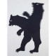Ombre murale silhouette articulée ours ours 