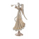 Statuette ange en métal doré et paillettes 