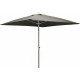 Parasol inclinable carré aluminium 2 mètres - Coloris au choix Perle