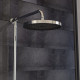 Pomme de douche la rochelle chrome-anthracite 