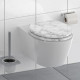 Siège de toilette avec fermeture en douceur marmor stone 