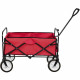 Chariot de jardin pliable 80 kg outils jardinage - Couleur au choix Rouge