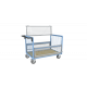 Chariot conteneur grillagé 500 kg - Avec ou sans toit et dimensions au choix 