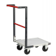 Chariot FLAT-PACK™ dossier fixe plateau mélaminé roues CC 250 kg - Dimensions au choix 550 x 495