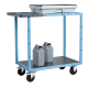 Servante mécano-soudée EVERSTEEL™ 2 plateaux tôle galva 850 x 500 mm roues CC 250 kg - 880701311 