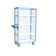 Servante grillagée 3 côtés avec 3 étagères plateau bois 250 kg - Dimensions au choix 815 x 485 x 1460