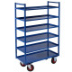 Servante multi-niveaux à 6 plateaux tôle 935 x 435 mm 400 kg - FIMM - 880000562 