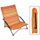 Chaise de plage pliable orange 65x55x25/65 cm 