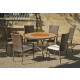 Table ronde mosaïque et fauteuils lorny bergamo 