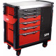 Servante extra large XXL 6 tiroirs SAM OUTILLAGE avec armoire et plateau inox - 416-AXE 