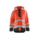 Veste de pluie niveau 1 haute-visibilité 43232000 - Couleur et taille au choix Rouge fluo-noir