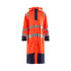 Manteau de pluie niveau 1 haute-visibilité 43252000 - Couleur et taille au choix Orange fluo-Marine