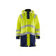 Veste de pluie longue niveau 3 haute-visibilité 43262005 - Couleur et taille au choix Jaune-fluo-marine