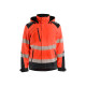 Veste softshell hiver haute-visibilité 44002513 - Couleur au choix Rouge fluo-noir