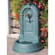 Fontaine murale de jardin empire vert antique 