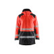 Parka hiver haute-visibilité classe 3 44571987 - Couleur et taille au choix Rouge fluo-noir