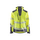 Veste Softshell à capuche haute-visibilité 44912513 - Couleur au choix Jaune fluo-Gris moyen